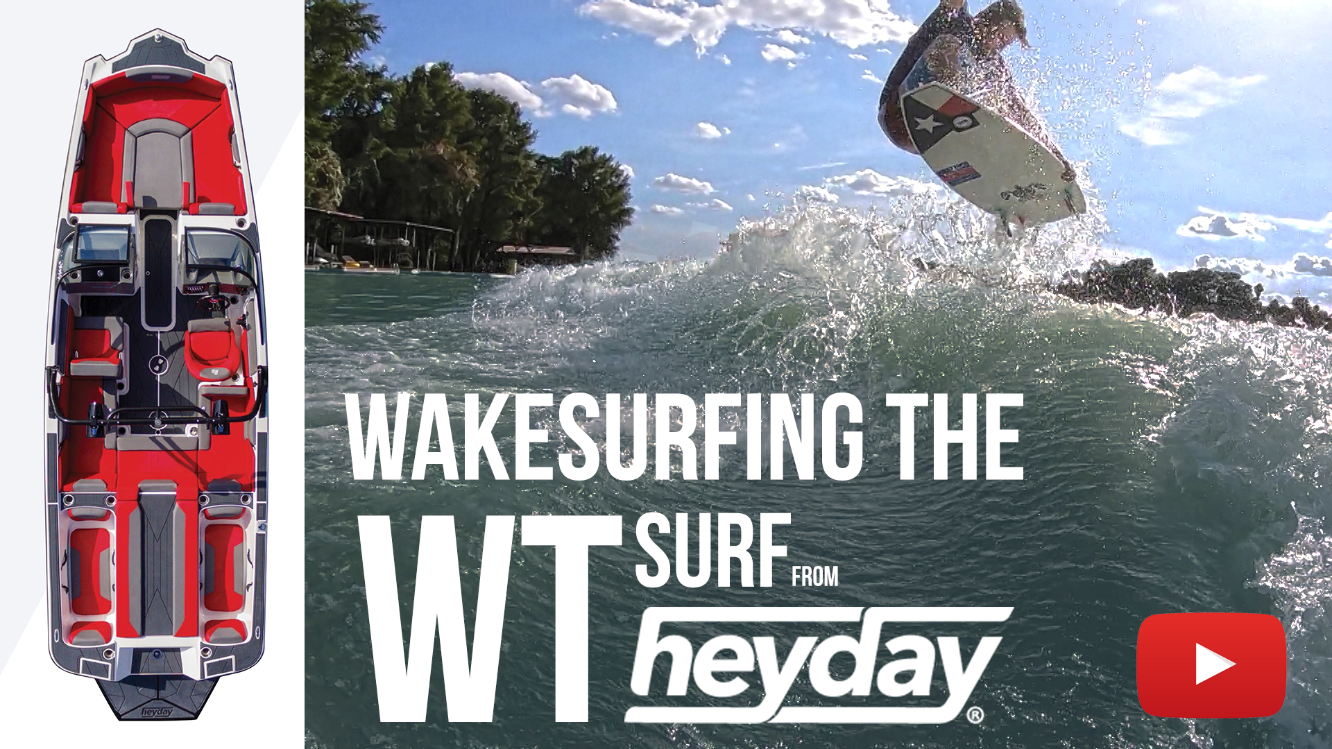 HeyDay Inboards WT-Surf Riding Footage